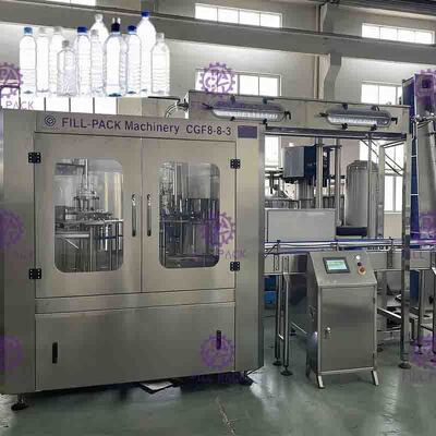 Kontrol PLC PET Rinsing Filling Capping Machine Dengan Layar Sentuh