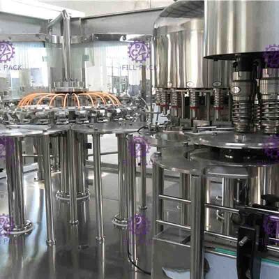 24 Kepala PET Botol Minum Air Filling Tanaman Dengan Kontrol PLC