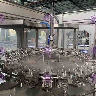 PLC Pengendalian Air Line Produksi, 15000BPH Botol Plastik Mesin Monoblock Filling