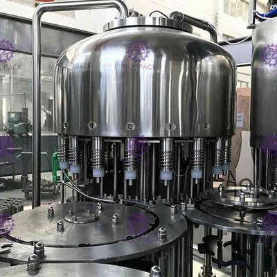 12 - 12 - 5 Monoblock 5L Liquid Mengisi Mesin Dengan Belt Pelumasan Fungsi