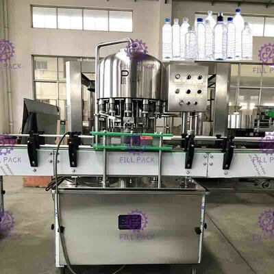 Mesin pengisian air minum untuk garis pengisian cairan monoblock botol plastik 500ml - 2L PET