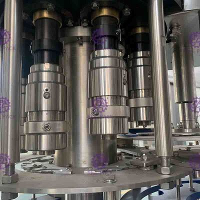 Mesin Pengisian Air Minum 3-In-1 Dengan Kontrol PLC Monoblock 24 Kepala