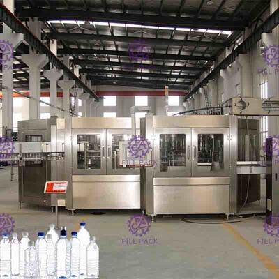 Botol Kapasitas Besar 3 In 1 Mesin Pengisian Air 60 Kepala Proses Yang Tepat