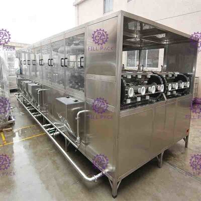 Mesin Pengisian Air 1200BPH 5 Galon Otomatis / Saluran Dengan Stainless Steel