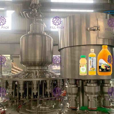 Mesin Pengisian Panas Monoblock 3 in 1 cocok untuk pembotolan jus