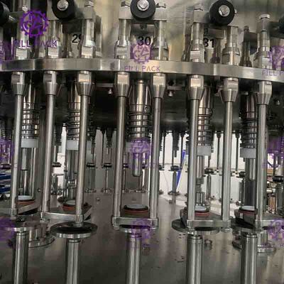 Kaca Botol Filler Mesin Otomatis Juice / Tea Bottling Filling Machine 6000 - 8000BPH
