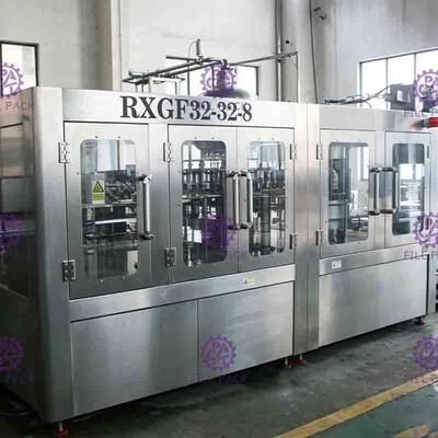 Industri Auto minuman mengisi botol plastik peralatan pengisi mesin 3-in-1