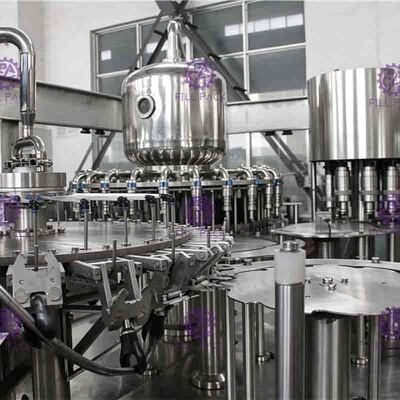 Industri Auto minuman mengisi botol plastik peralatan pengisi mesin 3-in-1