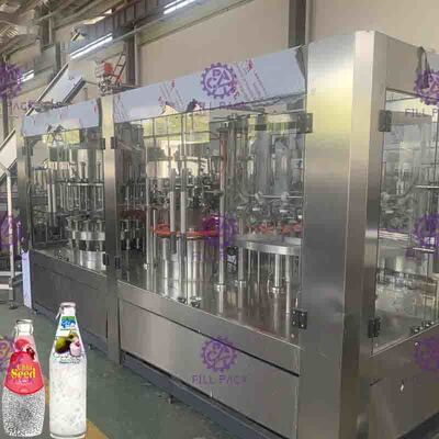 Otomatis 3 in 1 Pulp Granule Orange Juice Beverage Filling Equipment dengan Pull Ring Cap