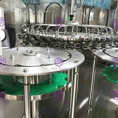 Mesin Pengisian Jus Otomatis 4 In 1 Botol PET Monoblock Pulp Fruit Granule