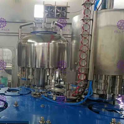 Auto 3 In 1 Pulp Granule Orange Juice Filling Equipment Dengan TWIST OFF Screw Cap
