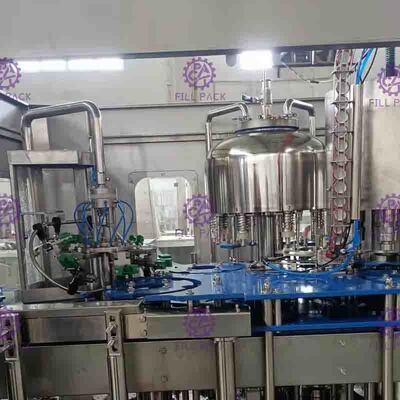 Auto 3 In 1 Pulp Granule Orange Juice Filling Equipment Dengan TWIST OFF Screw Cap