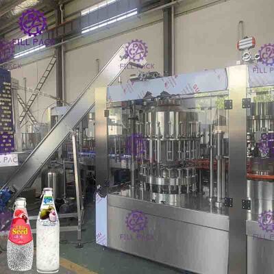 Peralatan Pengisian Minuman Pengangkat Udara 12000BPH Dengan Tutup Logam