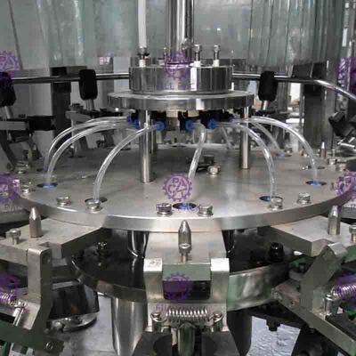 4.2Kw penuh Non Automatic - Gas Juice Drink Filling Machine Untuk Botol Kaca