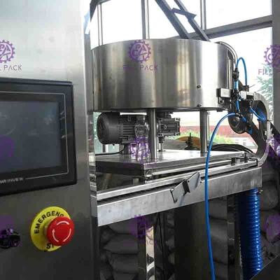 Monoblock Liquid Filling Machine, 5 Dalam 1 Botol Plastik Pulp Juice Filler