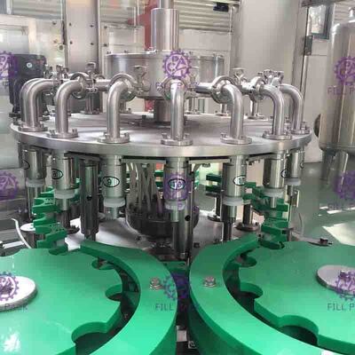38mm Botol Neck 24 Kepala Juice Filling Machine Dengan Temperature Control