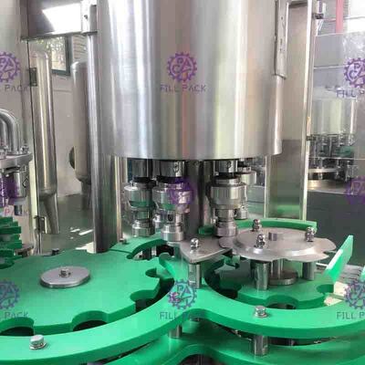 38mm Botol Neck 24 Kepala Juice Filling Machine Dengan Temperature Control
