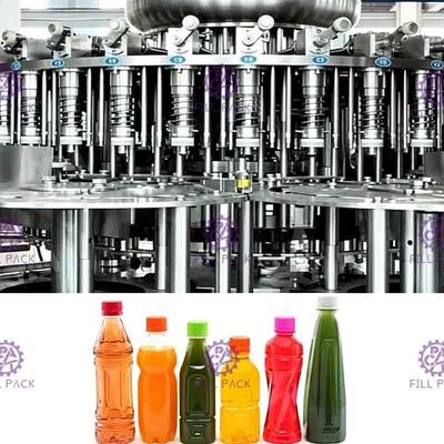 SUS304 2L Botol Kaca Mesin Pengemas Jus Buah 4000BPH Dengan Homogenizer