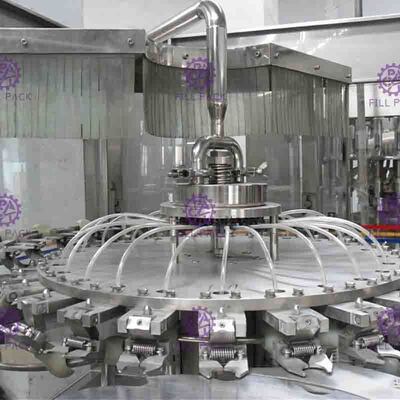 SUS304 2L Botol Kaca Mesin Pengemas Jus Buah 4000BPH Dengan Homogenizer