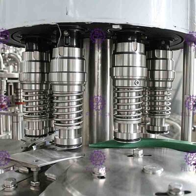 4 Dalam 1 Botol Plastik Liquid Filler Mesin PLC Kontrol Dengan Layar Sentuh