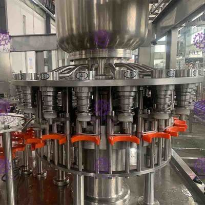 Kapasitas tinggi Kontrol Botol Pulp Juice Filling Machine Plastik PLC