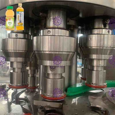 Kapasitas tinggi Kontrol Botol Pulp Juice Filling Machine Plastik PLC