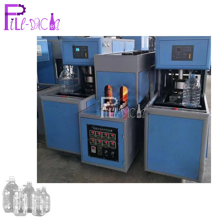 Mesin Peniup Tiup PET Semi Otomatis 1 Rongga 2 Blower + 1 Pemanas / Peralatan Peniup Botol Untuk 5 - 10L