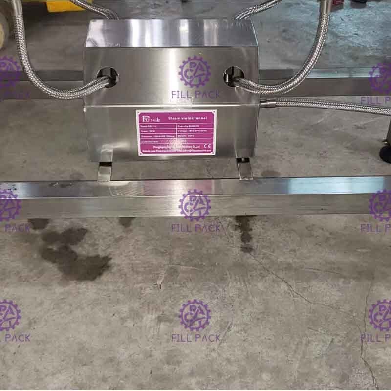 1.2m Steam shrink shrink peralatan / sistem / instalasi otomatisasi penuh