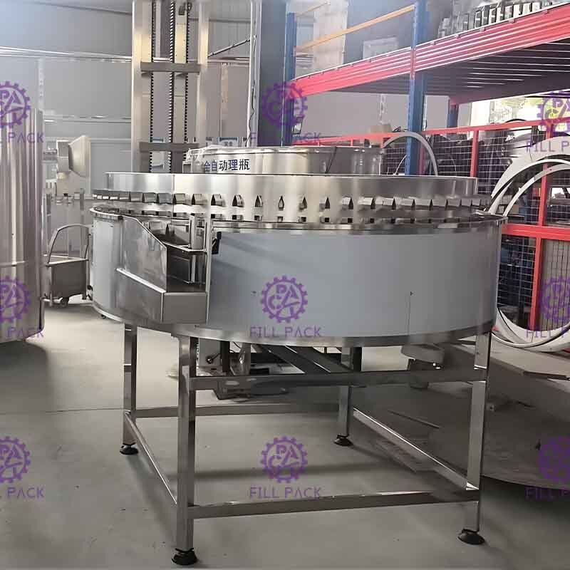 PET / Plastic Unscrambler PE Bottle Sorting Machine Equipment Line Plant System Receiving Accumulator Table