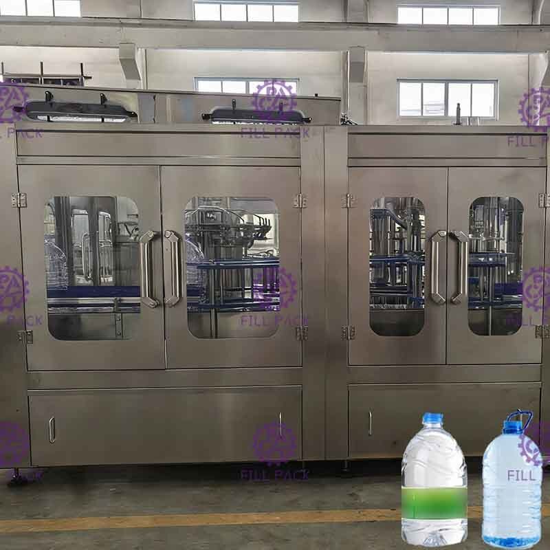 3L / 5L / 10L Botol Air Mineral Plastik 2 In 1 Membilas Peralatan Capping / Pabrik / Mesin / Sistem / Baris