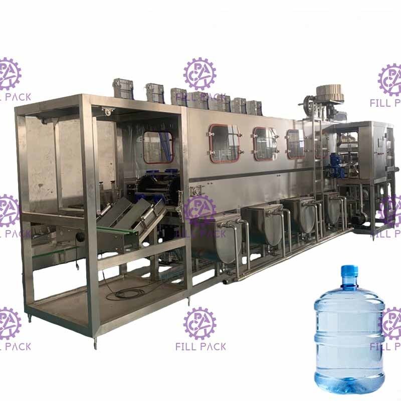 PLC 300BPH 18.9L Mesin Pengisian Botol Air Murni Tahan Korosi