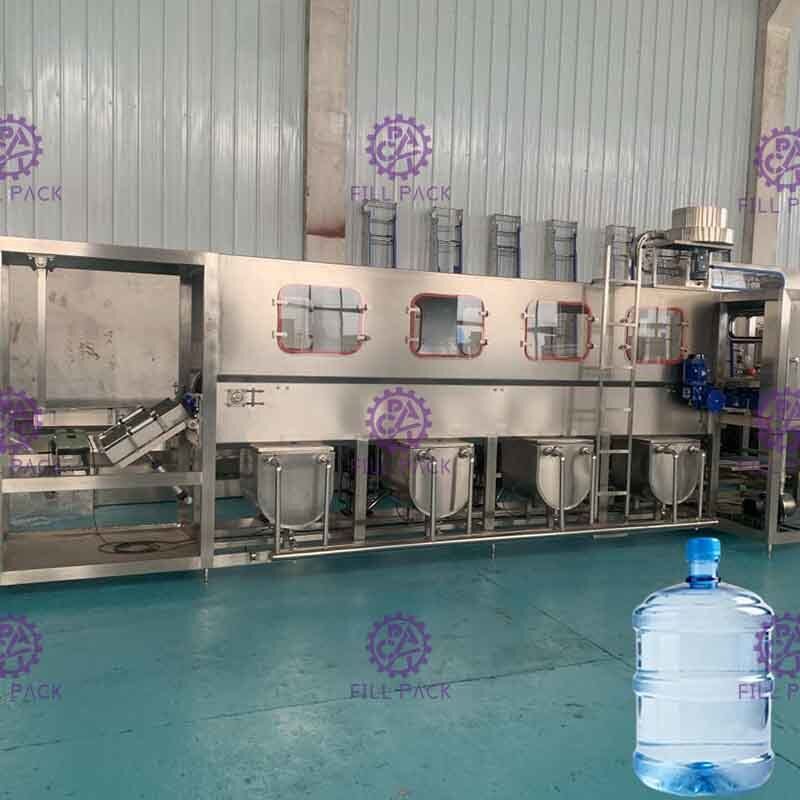 2 Line 5 Galon Mesin Pengisian Air / Tanam 300 BPH Untuk Air Minear