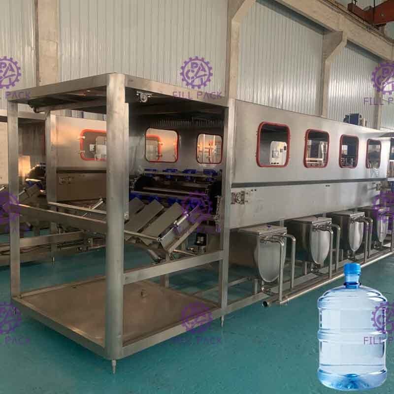 Otomatis 3 in 1 Air Mengisi Line Dengan Gallon Botol Sealing Machine 600 Barrel / H