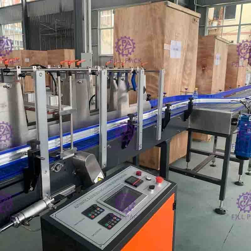 Automatic L Type PE Shrink Film Wrapper Air Minuman PET Glass Bottle Can Equipment