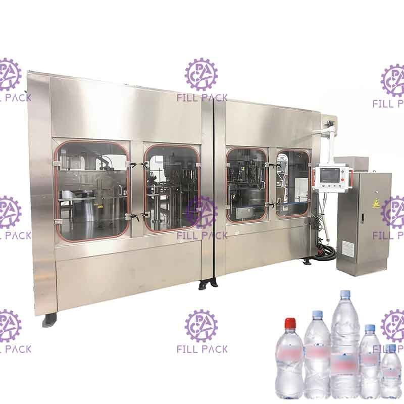 Botol Air Minum PET Murni 3 In 1 Monoblock Washer Filler Capper Peralatan / Tanaman / Mesin / Sistem / Line