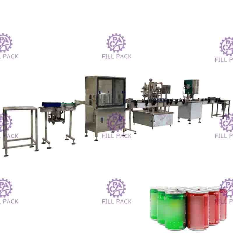1500BPH PLC Mesin Pengisian Minuman Berkarbonasi, Lini Produksi Minuman Berkarbonasi
