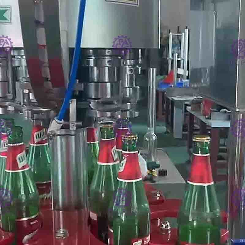 Industri 6 Kepala Botol Mesin Capping Crown, Crown Cap Botol Sealing Peralatan