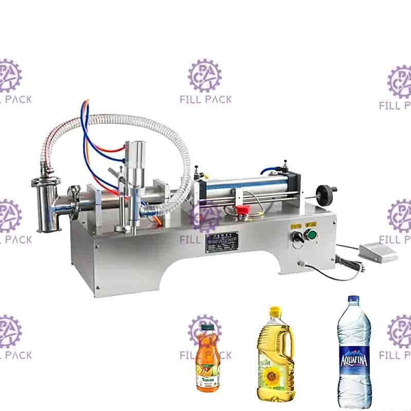 Mesin Pengisi Pasta Pneumatik 25bpm Mesin Pengisi Air Mineral Dengan Saklar Kaki
