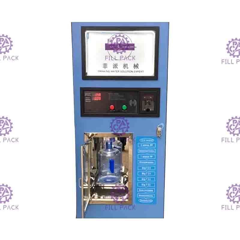 Self Service RO Water Dispenser, Mesin Vendo Isi Ulang Air 4 Tahap