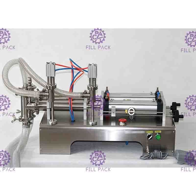 Pneumatic Liquid Filling Divice Kepala Ganda Minuman 1000BPH