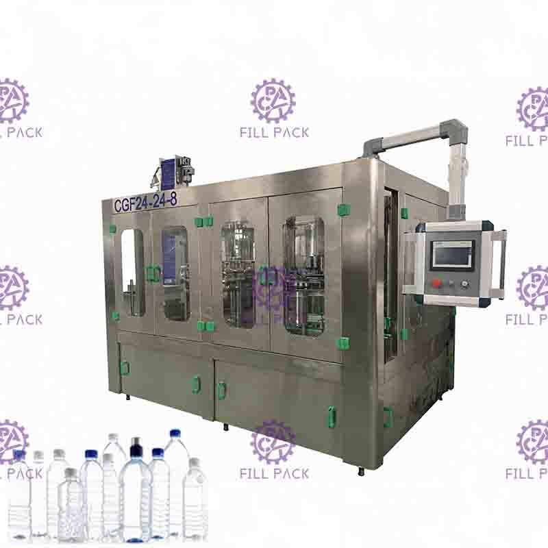 500ml / 1L / 2L PET Air Minum 3 In 1 Monoblock Manufaktur Peralatan / Pabrik / Mesin / Sistem / Line
