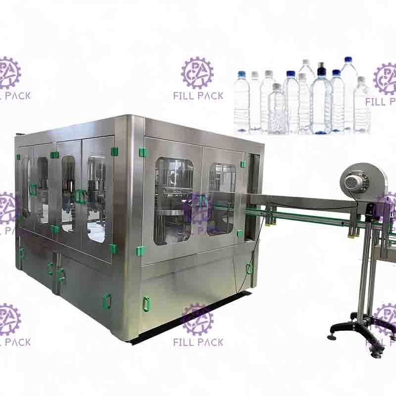 PLC Kontrol 3 In 1 Water Filling Machine SUS304 Dengan Screw Cap