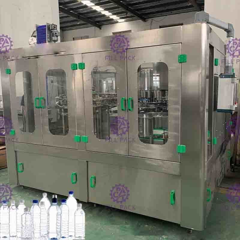 Mesin Pengisian Air Mineral Berkecepatan Tinggi, Mesin Monoblock 18 Kepala Otomatis