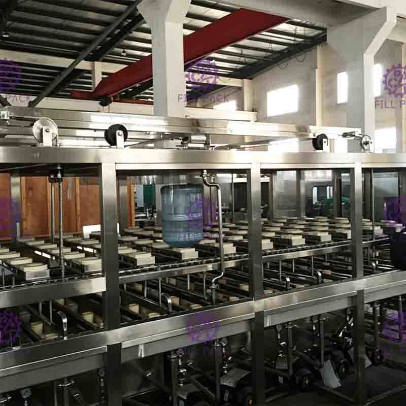 Mesin Pengisian Air 1200BPH 5 Galon Otomatis / Saluran Dengan Stainless Steel