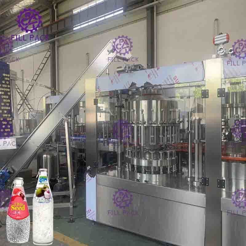 Fully Automatic Monoblock Hot Filling Machine Buah Juice Pengolah 0.3L - 2L