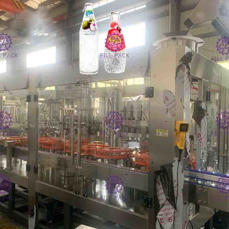 3 In 1 Monoblock Hot Filling Machine Mango Juice cuci Filling Capping Mesin
